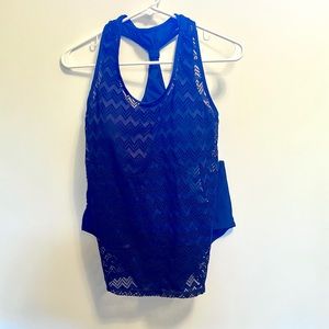 NWT Navy Racerback Tankini